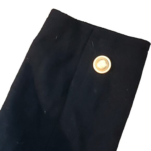 Chaus Gold Button Down Women’s Wool Mix Blazer Jacket Black Size 12 Corpcore - Picture 7 of 13